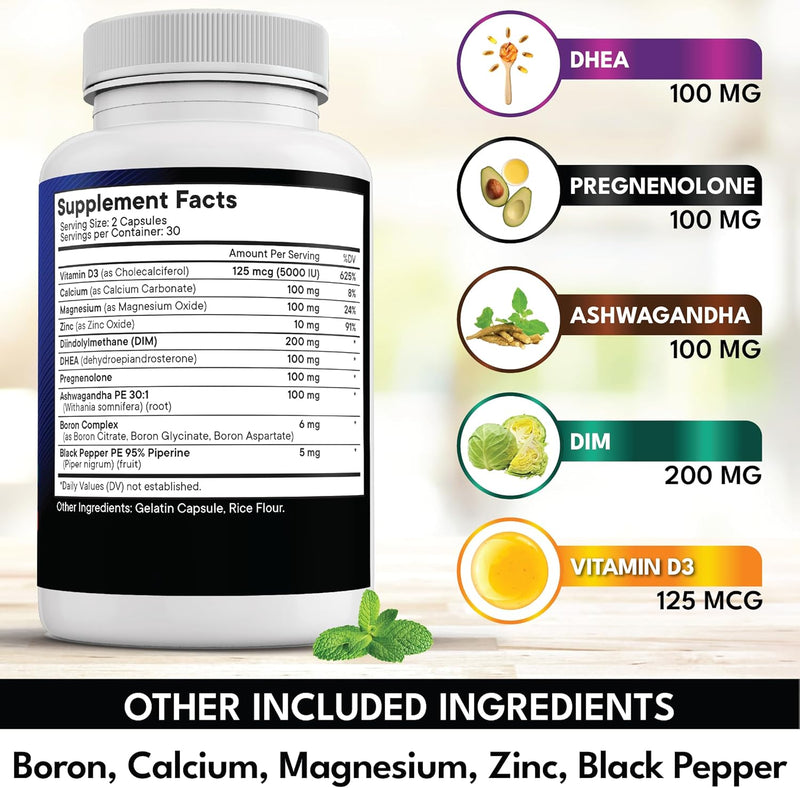 new-age-dhea-supplement---pregnenolone-for-men-women-with-dim-ashwagandha-boron-calcium-magnesium-zinc-vitamin-d3-5000iu---support-capsules---180-count-2