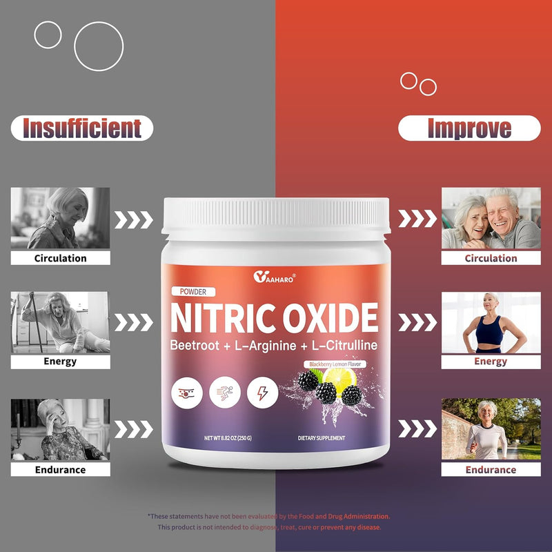 nitric-oxide-supplement---250g-organic-nitric-oxide-booster-powder-with-beetroot-powder-l-arginine-l-citrulline---energy-endurance-boost-for-women-men---blackberry-lemon-flavor---35-days-supply-3