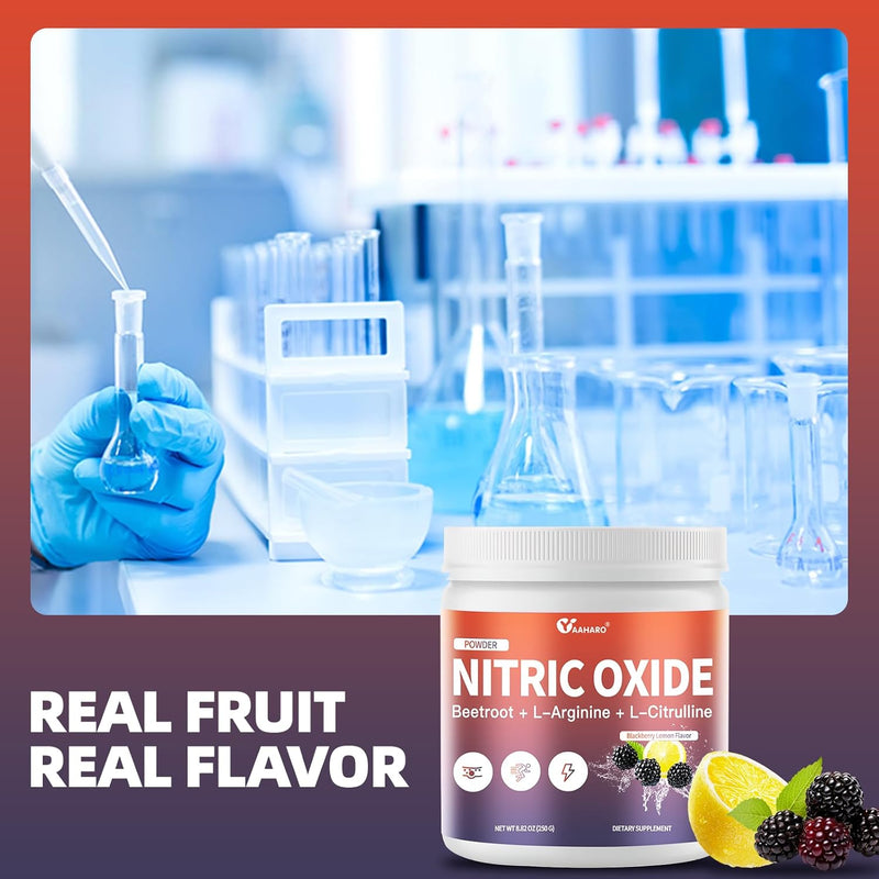 nitric-oxide-supplement---250g-organic-nitric-oxide-booster-powder-with-beetroot-powder-l-arginine-l-citrulline---energy-endurance-boost-for-women-men---blackberry-lemon-flavor---35-days-supply-6