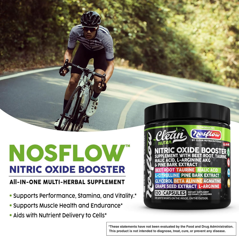 nosflow-nitric-oxide-supplements-for-men-beet-root-taurine-l-arginine-malic-acid-l-arginine-l-citrulline-pine-bark-glycerol-agmatine-grape-seed-vitamin-c-vitamin-b12-vitamin-b3-by-clean-nutra-4