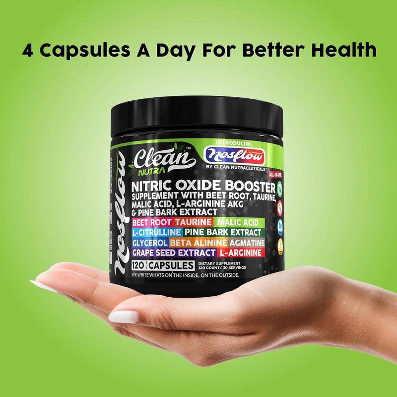 nosflow-nitric-oxide-supplements-for-men-beet-root-taurine-l-arginine-malic-acid-l-arginine-l-citrulline-pine-bark-glycerol-agmatine-grape-seed-vitamin-c-vitamin-b12-vitamin-b3-by-clean-nutra-8