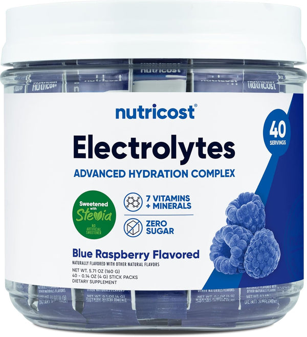 nutricost-electrolytes-complex-blue-raspberry-flavored-40-stickpacks---advanced-hydration-complex-1