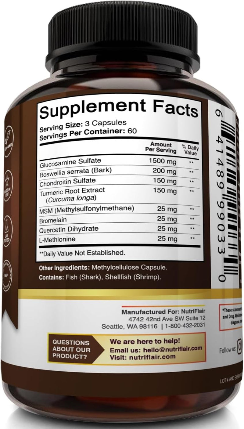 nutriflair-glucosamine-chondroitin-turmeric-msm-boswellia-180-capsules---joint-comfort-supplement---natural-non-gmo---antioxidant-pills---supports-back-knees-hands-joints-cartilage-6