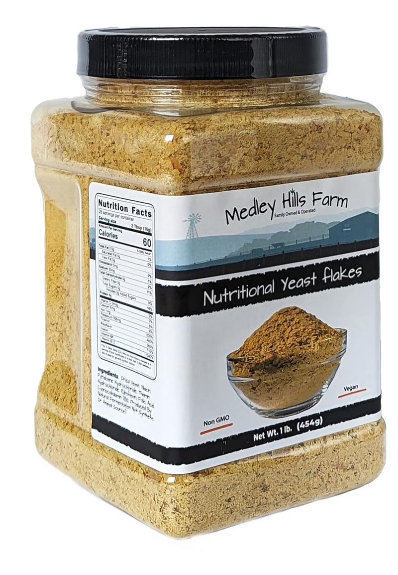 nutritional-yeast-flakes-by-medley-hills-farm-1-lb-in-reusable-container---fortified-nutritional-yeast---non-gmo---vegan---gluten-free-2