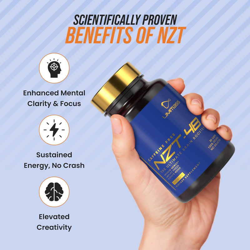 nzt-48-premium-brain-booster---lions-mane-supplement-capsules---nootropic-brain-supplements-for-memory-and-focus---brain-pills---natural-energy---caffeine-free-phosphatidylserine-30-servings-2