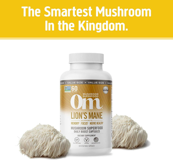 om-mushroom-superfood-lions-mane-mushroom-capsules-superfood-supplement-180-count-60-days-fruit-body-and-mycelium-nootropic-for-memory-support-focus-clarity-nerve-health-creativity-and-mood-1