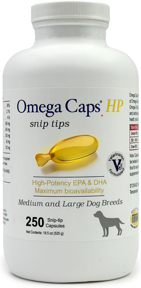 omega-caps-high-potency-snip-tips-for-medium-to-large-breeds-vet-formulated-for-healthy-radiant-skin-coat-contains-omega-3-for-joint-immune-system-support-easy-to-dose-soft-gel-capsules-250-ct-1