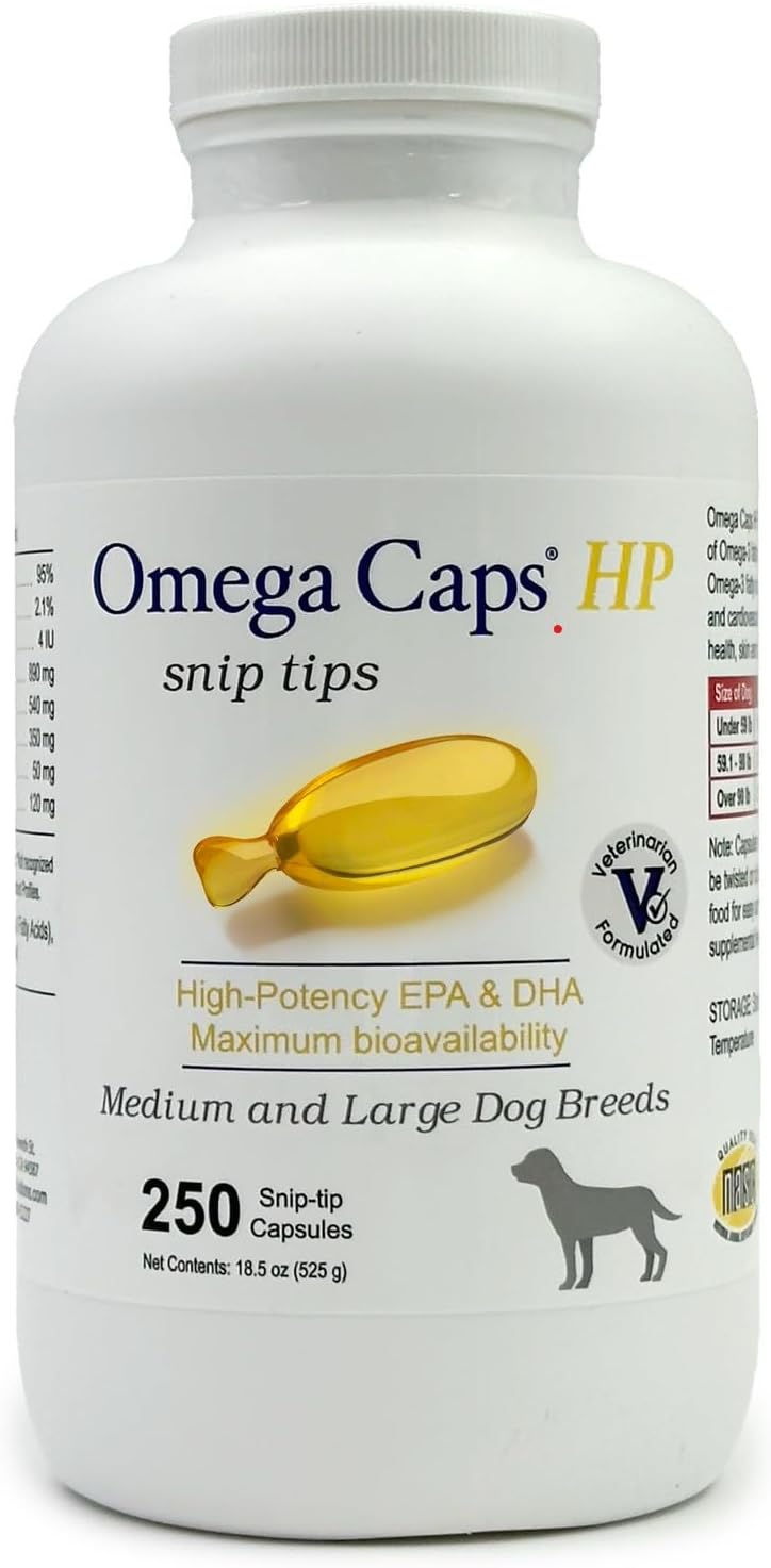 omega-caps-high-potency-snip-tips-for-medium-to-large-breeds-vet-formulated-for-healthy-radiant-skin-coat-contains-omega-3-for-joint-immune-system-support-easy-to-dose-soft-gel-capsules-250-ct-1