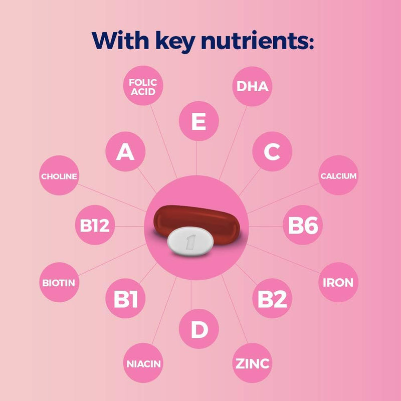 one-a-day-womens-prenatal-advanced-complete-multivitamin-with-brain-support-with-choline-folic-acid-omega-3-dha-iron-for-pre-during-and-post-pregnancy-9090-count-180-count-total-set-8