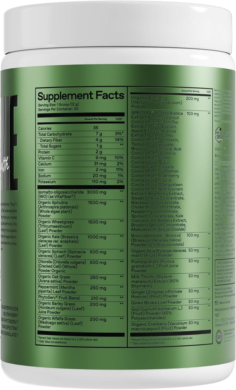 one-of-one-greens-gut-health-superfood-greens-powder-with-prebiotics-probiotics-digestive-enzymes-for-gut-health-immunity-energy-no-artificial-sweeteners---pineapple-30-serving-2