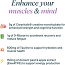 ora-organic-creatine-monohydrate-powder---german-sourced-creavitalis-for-strength-elevatp-for-energy-d-ribose-taurine-for-recovery---creatine-for-women-men---acai-berry-flavor-30-servings-3