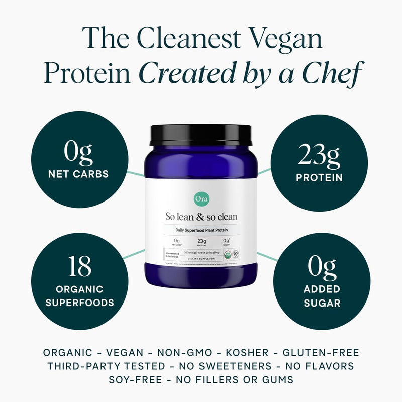 ora-organic-vegan-protein-powder---23g-plant-based-pea-protein-superfood-for-women-and-men---unsweetened-20-servings-no-erythritol-digestive-enzyme-keto-friendly-gluten-free-paleo-soy-free-2