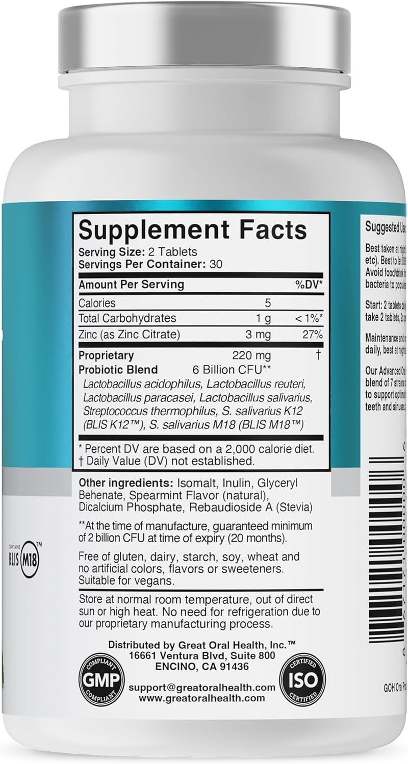 oral-probiotics-for-mouth-bad-breath-treatment-for-adults-dentist-formulated-dental-probiotics-for-teeth-and-gums-health-chronic-halitosis-with-blis-k12-m18-60-chewable-oral-health-tablets-mint-7