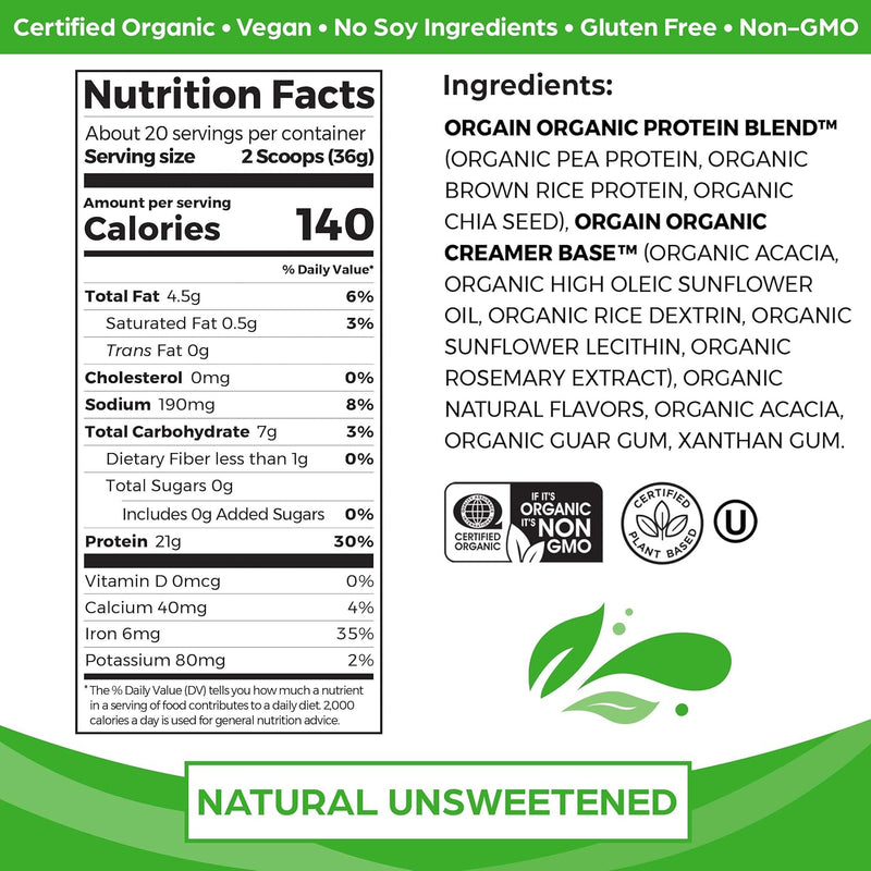 orgain-organic-unflavored-vegan-protein-powder-natural-unsweetened---21g-of-plant-based-protein-non-dairy-gluten-free-no-sugar-added-soy-free-non-gmo-159-lb-packaging-may-vary-2