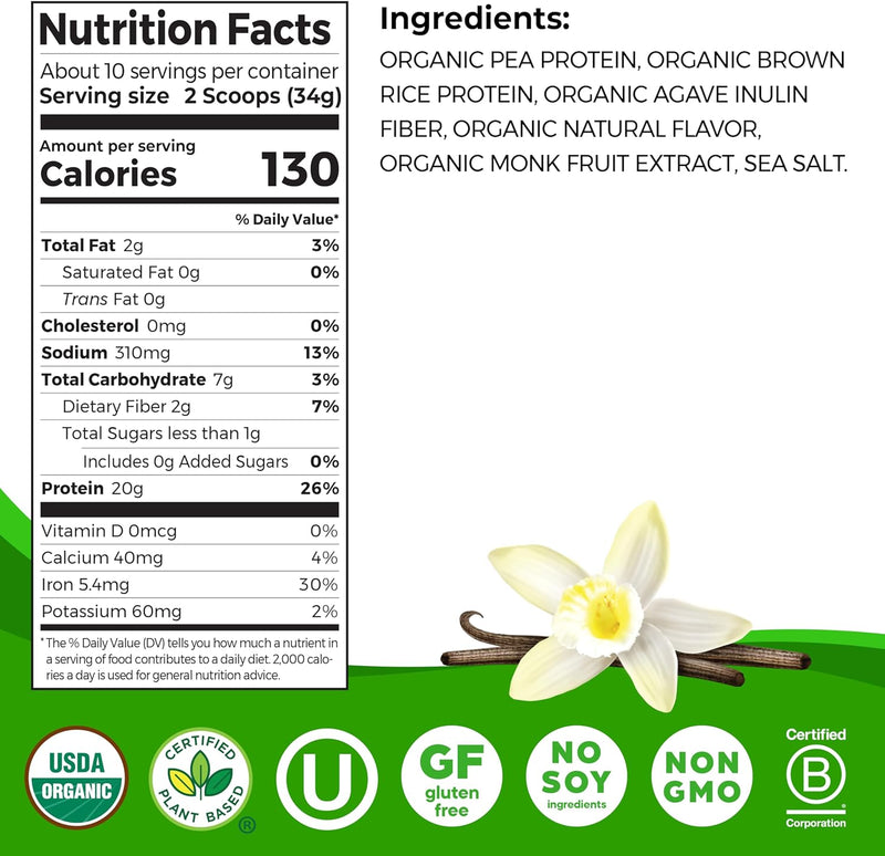 orgain-organic-vegan-perfect-blend-protein-powder-20g-clean-plant-protein-6-ingredients-1g-sugar-gluten-free-non-gmo-no-artificial-flavors-stevia-extract-dairy-or-soy-ingredients--vanilla-2
