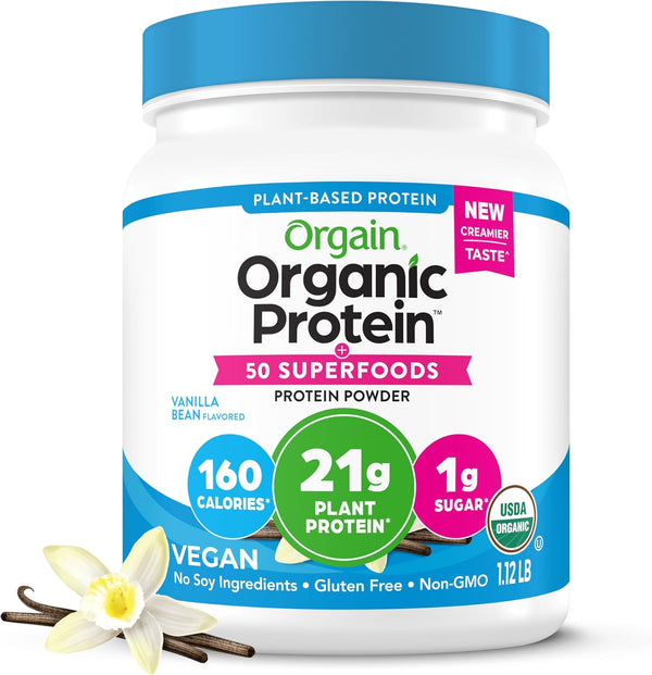 orgain-organic-vegan-protein-50-superfoods-powder-vanilla-bean---21g-plant-based-protein-8g-prebiotic-fiber-no-lactose-ingredients-gluten-free-no-added-sugar-112-lb-packaging-may-vary-1