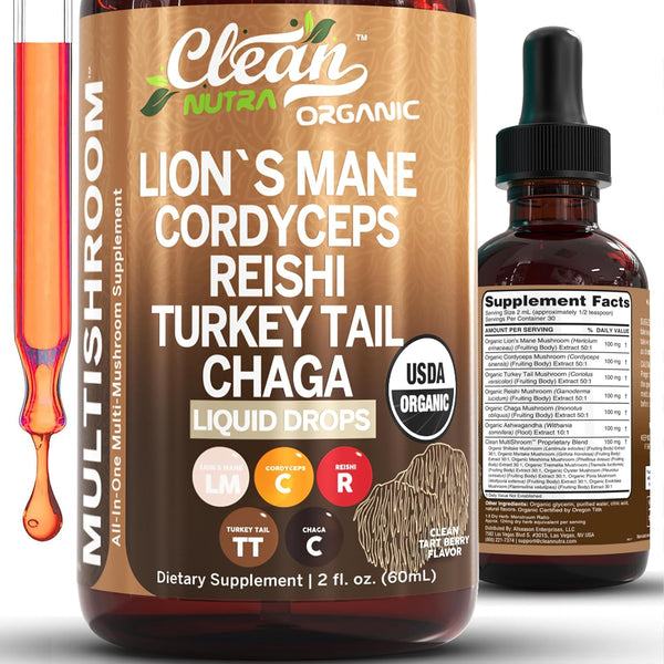 organic-mushroom-supplement-liquid-drops-with-lions-mane-turkey-tail-cordyceps-reishi-chaga-shitake-maitake-tremella-oyster-mushrooms-poria-and-enokitake-mushrooms-complex-blend-by-clean-nutra-1