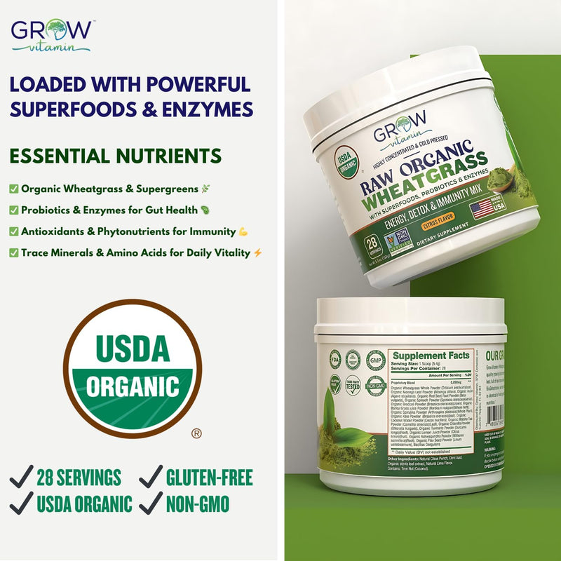 organic-raw-wheatgrass-juice-powder---usda-certified-organic-wheatgrass-powder-wchlorophyll-trace-minerals-natural-enzymes---ultra-concentrated---citrus-flavor---28-servings-3