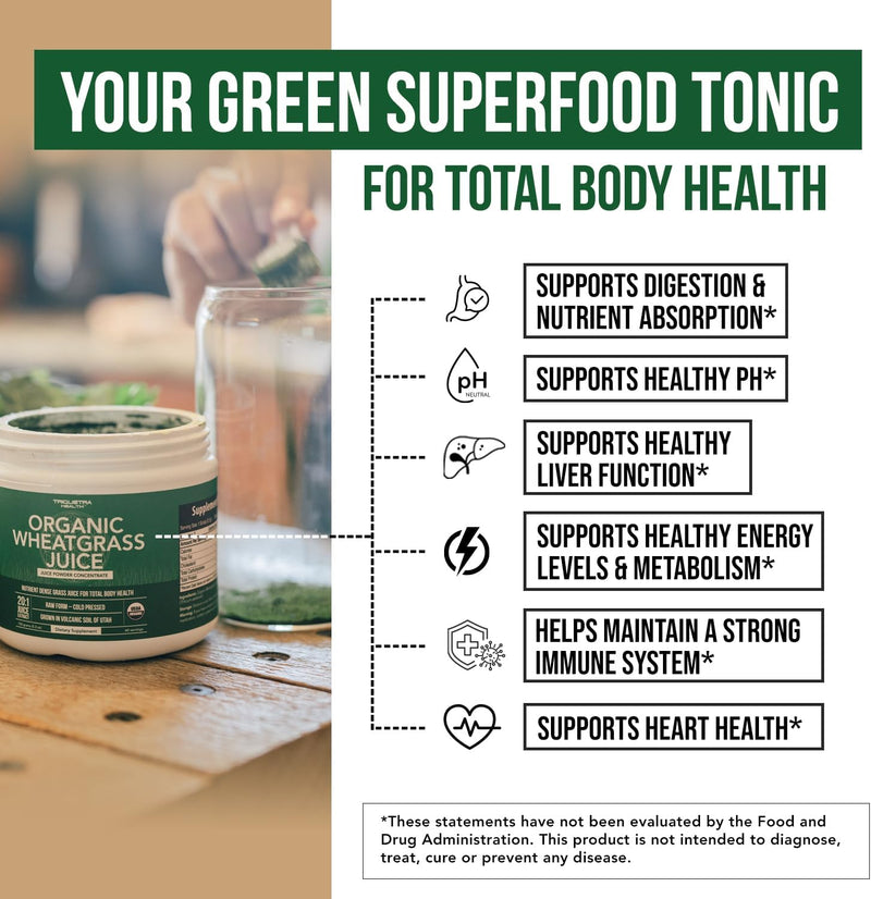 organic-wheatgrass-juice-powder---organic-grown-in-volcanic-soil-of-utah---raw-bioactive-form-cold-pressed-then-co2-dried-201-concentrate-juice-extract---unflavored-53-oz-60-servings-3