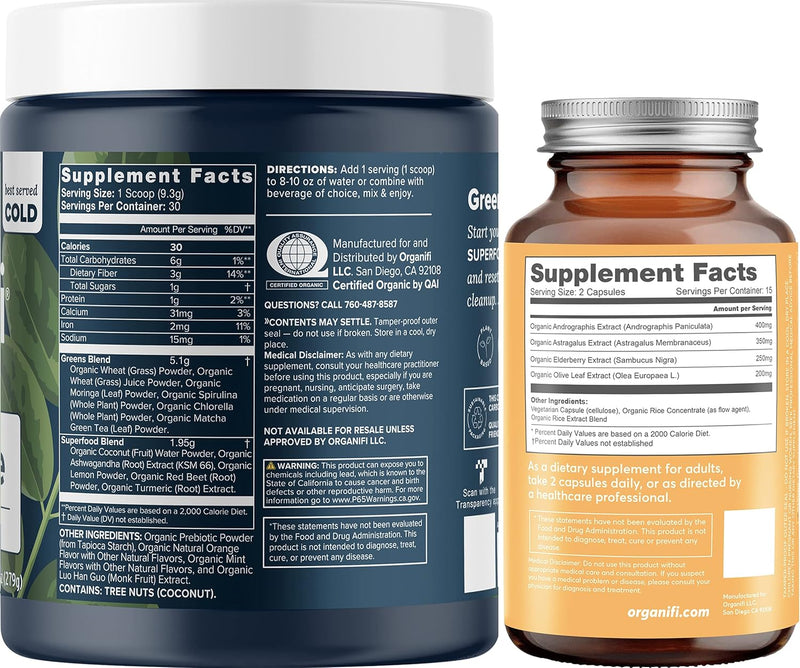 organifi-green-juice-superfood-powder-30-servings-and-critical-immune-30-capsules---vitamin-c-weight-control-detox-cleanse-stress-relief-and-immunity-support---gluten-free-vegan-whole-food-2