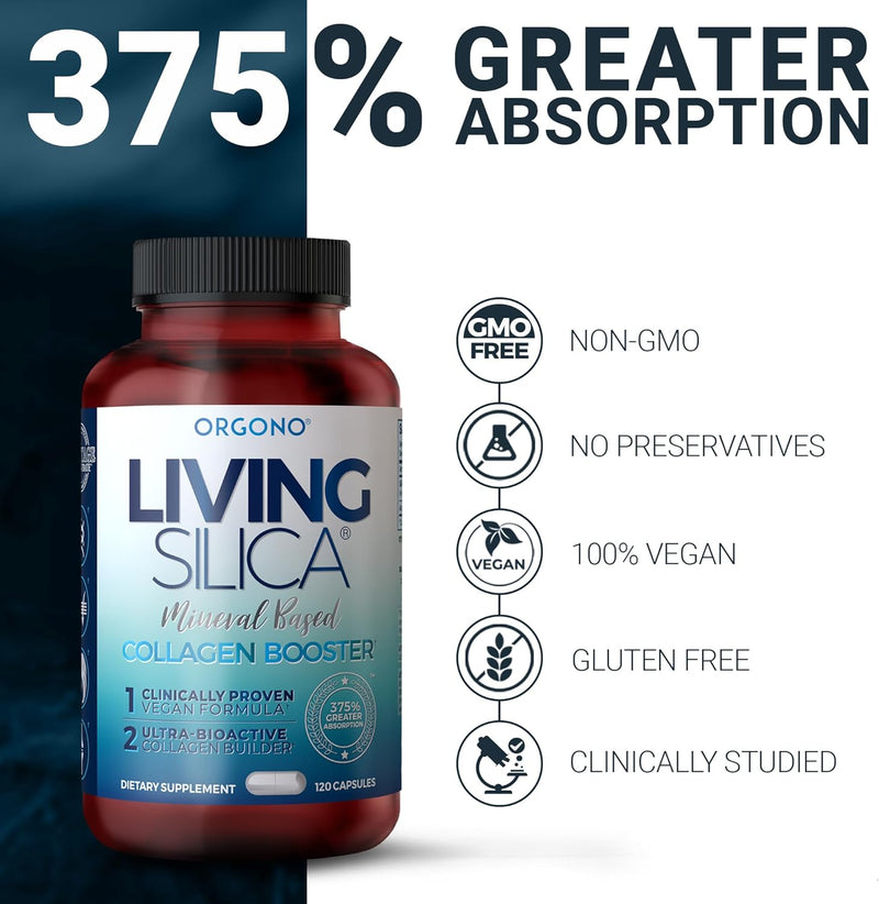 orgono-living-silica-mineral-based-collagen-booster-capsules-silica-based-supports-collagen-elastin-for-joint-bone-support-glowing-skin-strong-hair-nails-60-capsules-5