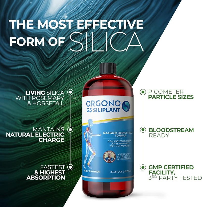 orgono-living-silica-siliplant-vegan-collagen-booster-supports-healthy-collagen-and-elastin-production-for-joint-bone-support-glowing-skin-strong-hair-nails-66-servings-4