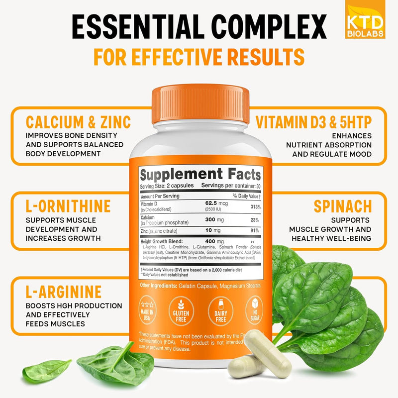 pack-of-2-height-growth-maximizer---made-in-usa---natural-height-increase-booster-teen-vitamins---pills-to-grow-taller-at-any-age---bone-growth-supplement-for-adults-kids-2