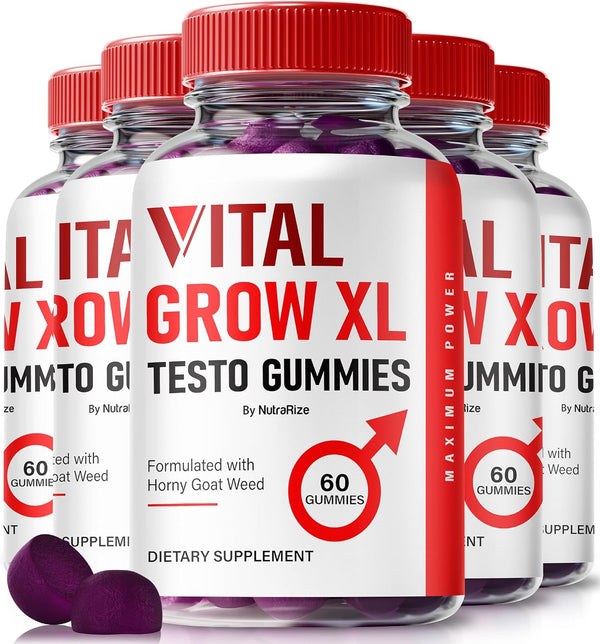 pack-of-5-vital-grow-xl-official-vital-grow-xl-testo-gummies-for-men-boost-stamina-and-confidence-gummy-for-mens-vital-growxl-male-support-gomitas-300-gummies-1