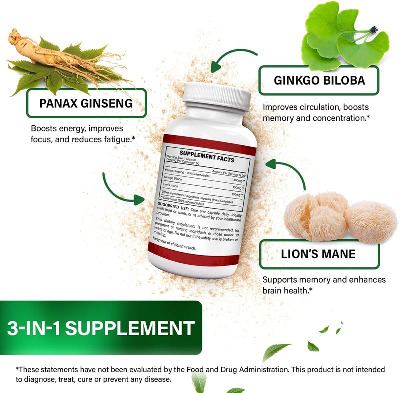 panax-ginseng-10-ginsenosides-ginkgo-biloba-lions-mane---750mg---nootropic-brain-supplements-for-memory-and-focus-clarity-energy---90-vegan-capsules-non-gmo-2