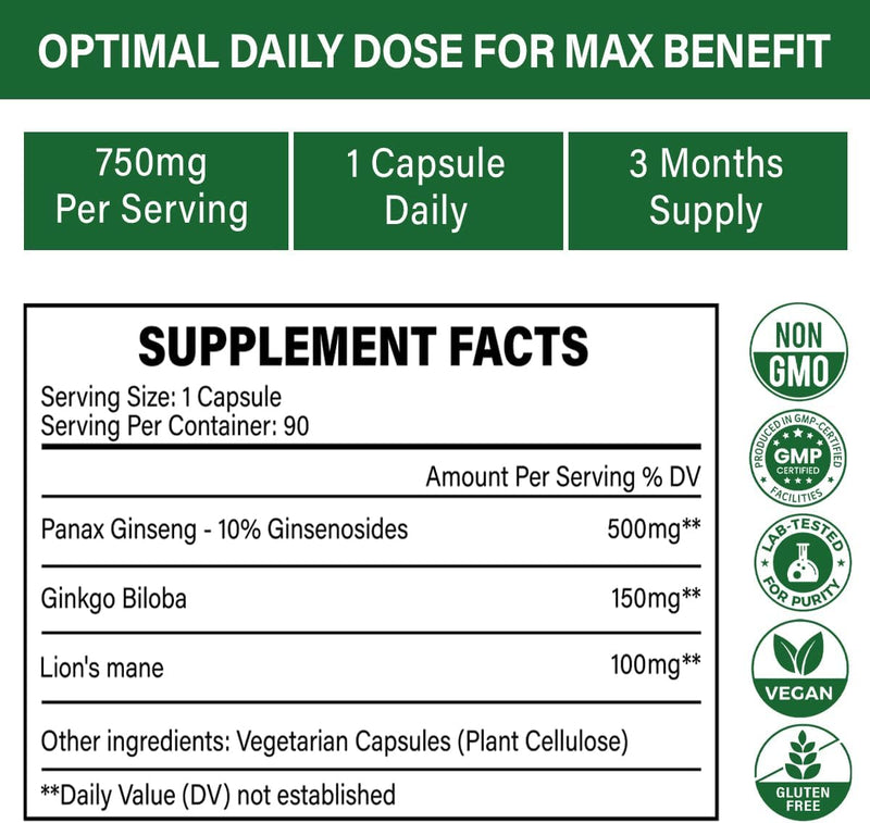 panax-ginseng-10-ginsenosides-ginkgo-biloba-lions-mane---750mg---nootropic-brain-supplements-for-memory-and-focus-clarity-energy---90-vegan-capsules-non-gmo-4