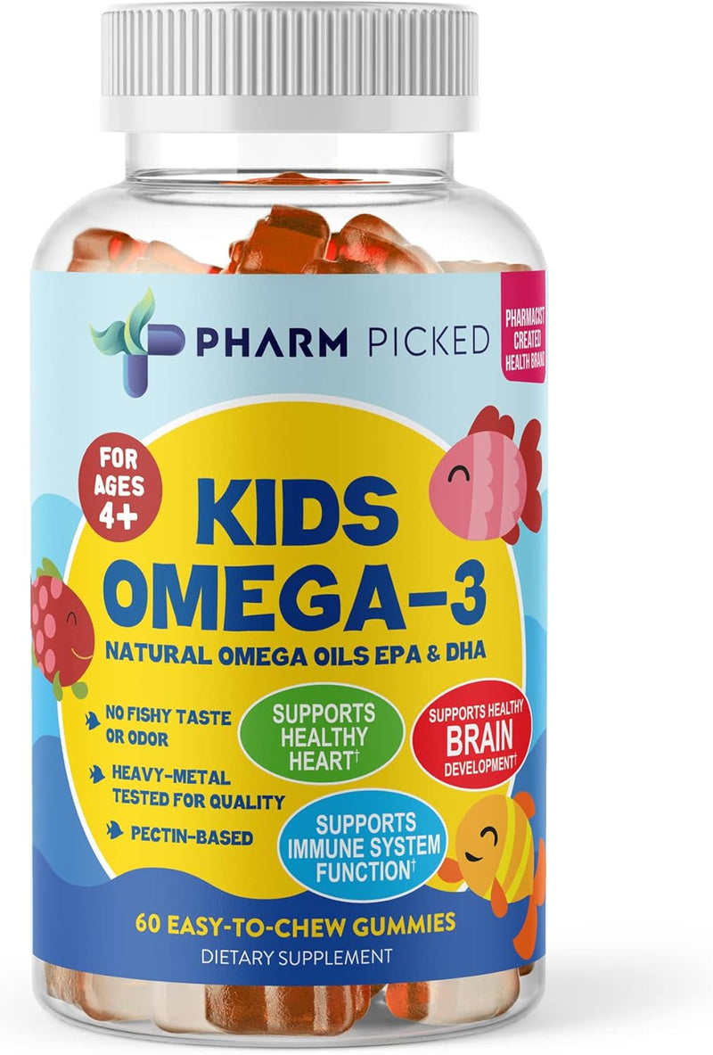 pharm-picked-kids-age-4-omega-3-gummies---pectin-based-heavy-metal-tested-no-fishy-aftertaste---natural-omega-oils-epa-dha---supports-healthy-brain-function-vision-heart-health-60-gummies-1