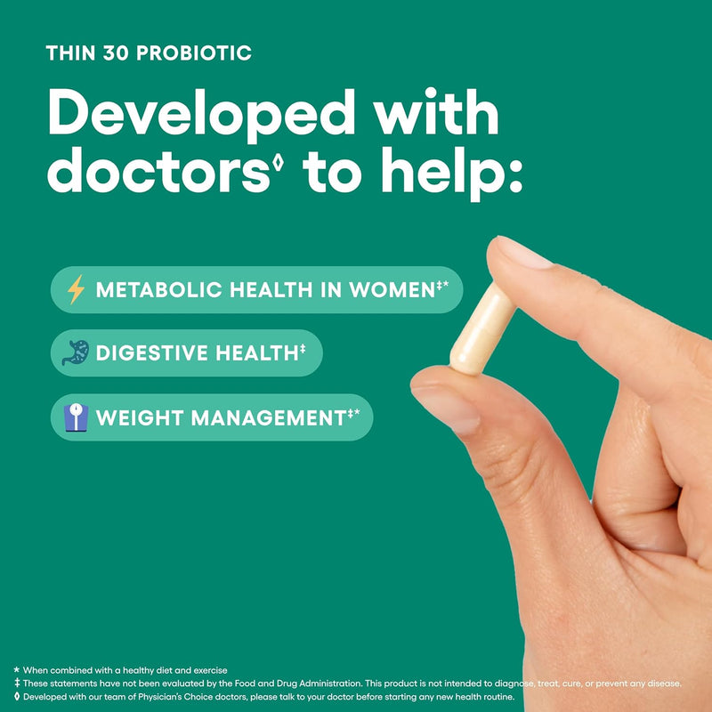 physicians-choice-probiotics-for-weight-management-bloating---6-probiotic-strains---prebiotics---key-ingredient-cayenne---supports-gut-health---weight-management-for-women-men---green-tea---84-ct-3