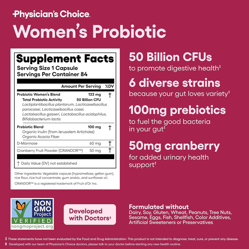 physicians-choice-probiotics-for-women---ph-balance-digestive-ut-feminine-health---50-billion-cfu---6-unique-strains-for-women---organic-prebiotics-cranberry-extract---womens-probiotic---84-ct-5