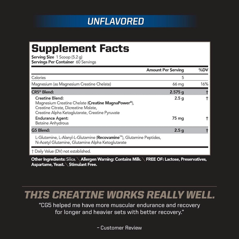 pmd-sports-cg5-premium-creatine-l-glutamine-powder-power-recovery-build-lean-muscle-increase-workout-performance-maximum-strength-pre-workout-post-workout-unflavored-60-servings-2