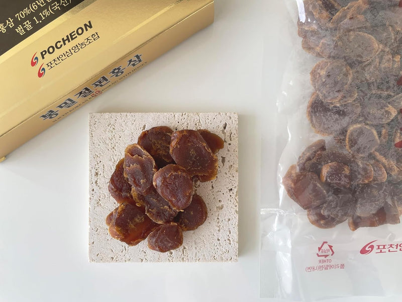 pocheon-300g106oz-6years-korean-panax-red-ginseng-slice-with-honey-saponin-natural-immune-support-4