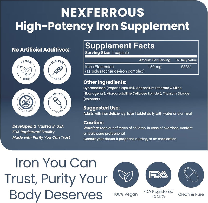 polysaccharide-iron-complex-150mg-for-anemia-support---prevention-treatment-of-iron-deficiency-supports-red-blood-cells-formation-gentle-on-the-stomach-high-potency-usa-made-100-capsules-2