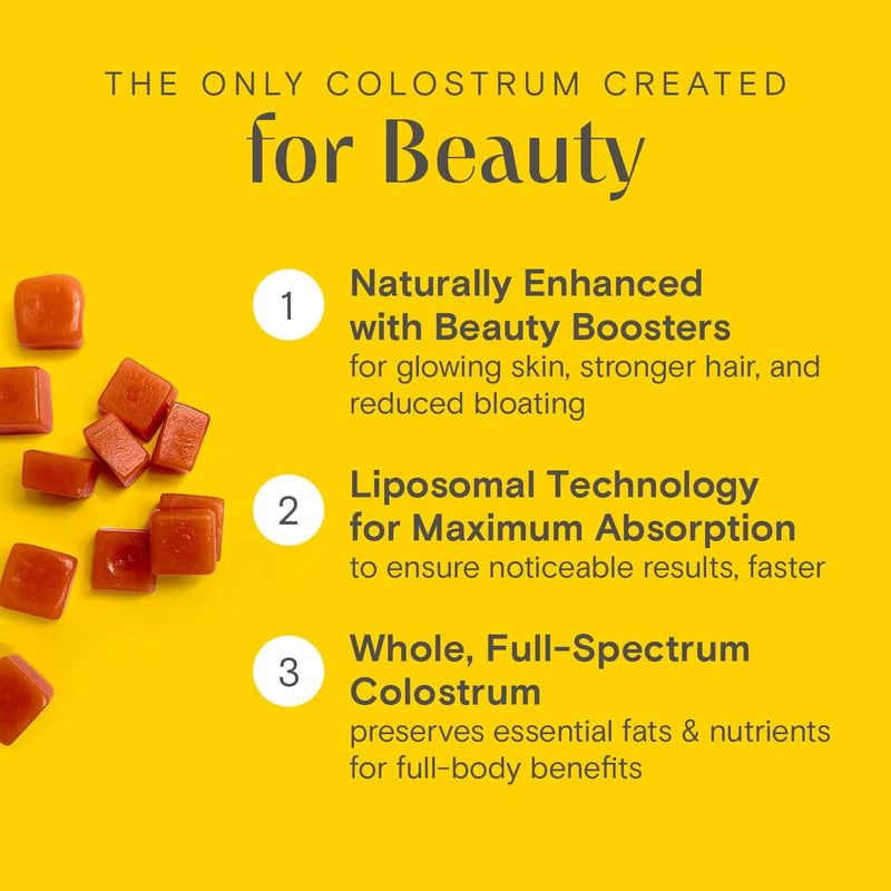 prelude-bovine-colostrum-chews-for-gut-health-bloating-beauty-for-women-men---grassfed-colostrum-gummies-for-digestive-health-immunity-overall-wellness---10-count-strawberry-milkshake-4pk-5