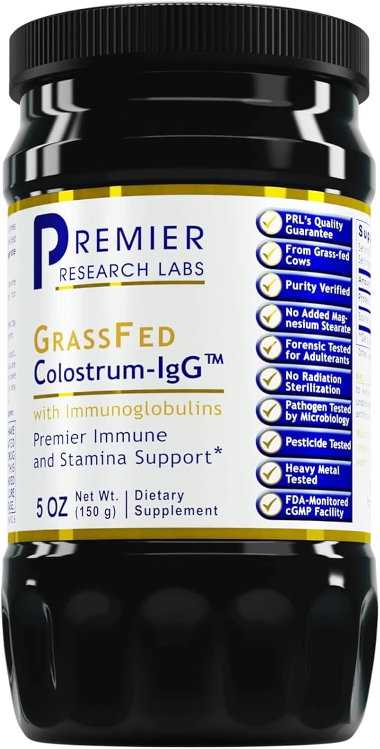premier-research-labs-colostrum-igg---bovine-colostrum-supplement-for-immune-support---immune-system-support-supplement-formulated-with-grass-fed-colostrum---5-oz-powder-1