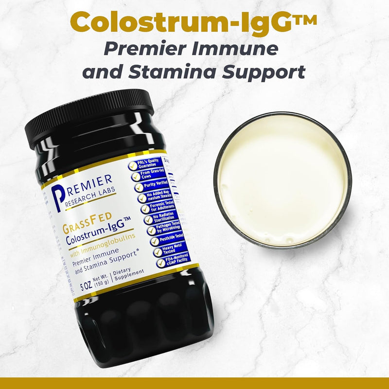 premier-research-labs-colostrum-igg---bovine-colostrum-supplement-for-immune-support---immune-system-support-supplement-formulated-with-grass-fed-colostrum---5-oz-powder-2