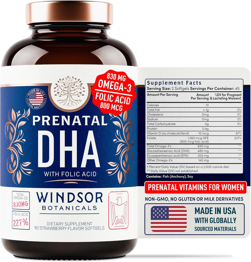 prenatal-dha-and-folic-acid---830mg-omega-3-dha-epa-fish-oil-800mcg-folic-acid---high-potency-prenatal-vitamins-for-women---supports-fetal-development-babys-brain---90-strawberry-softgels-7