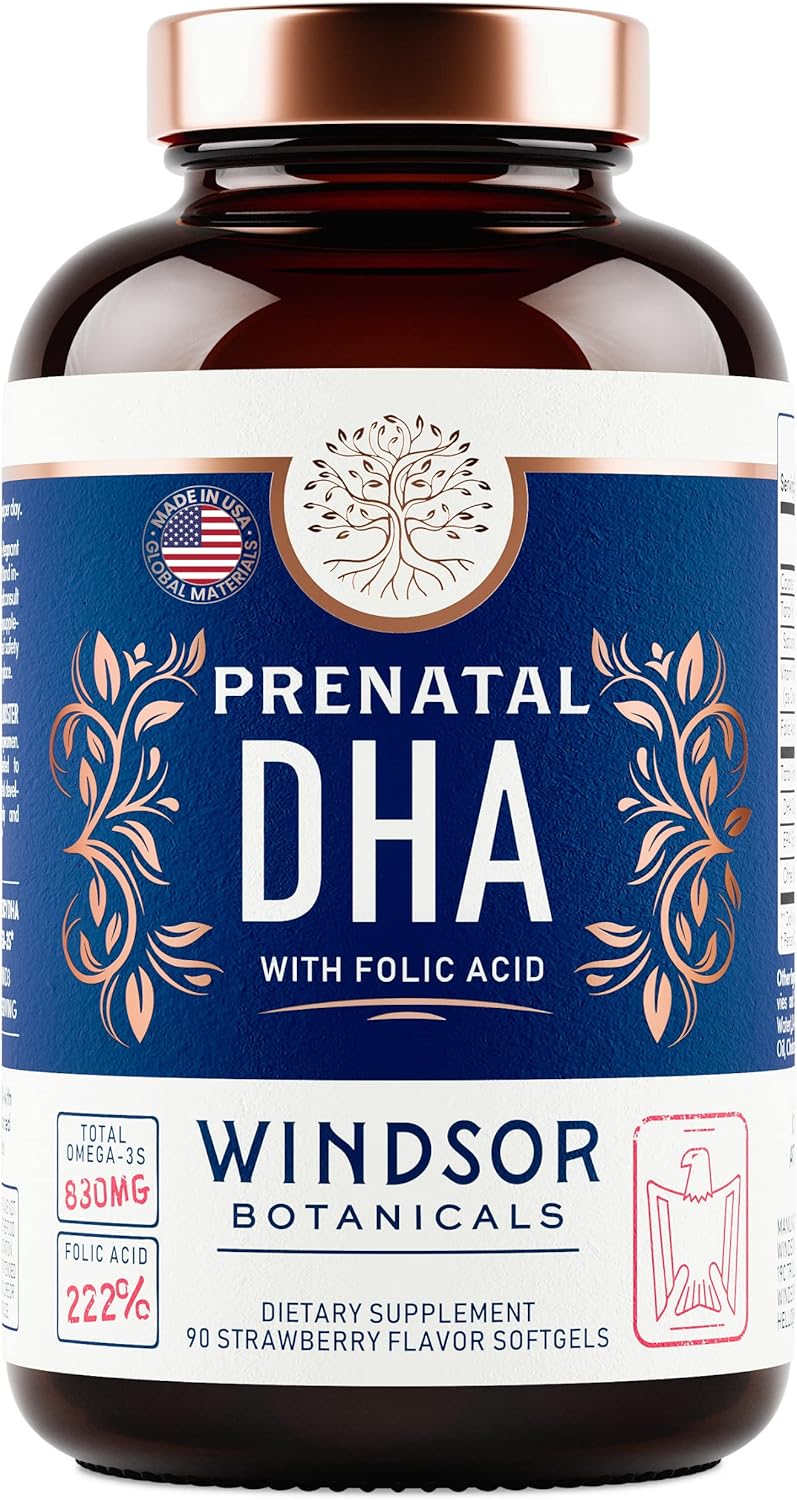 prenatal-dha-and-folic-acid---830mg-omega-3-dha-epa-fish-oil-800mcg-folic-acid---high-potency-prenatal-vitamins-for-women---supports-fetal-development-babys-brain---90-strawberry-softgels-9