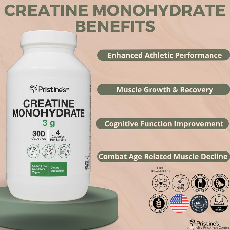 pristines-creatine-monohydrate-capsules-for-women-men---no-bloat-75-day-supply-3g-muscle-growth-support-supplement---cognitive-athletic-performance-support---enhanced-recovery-3