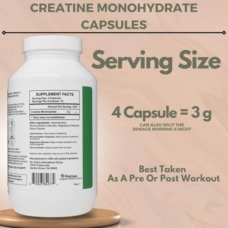 pristines-creatine-monohydrate-capsules-for-women-men---no-bloat-75-day-supply-3g-muscle-growth-support-supplement---cognitive-athletic-performance-support---enhanced-recovery-4