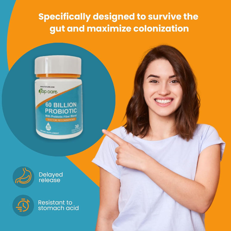 probiotics-60-billion-cfu---10-strains-organic-prebiotics---immune-digestive-gut-health---supports-occasional-constipation-diarrhea-gas-bloating---for-women-men---30ct-5