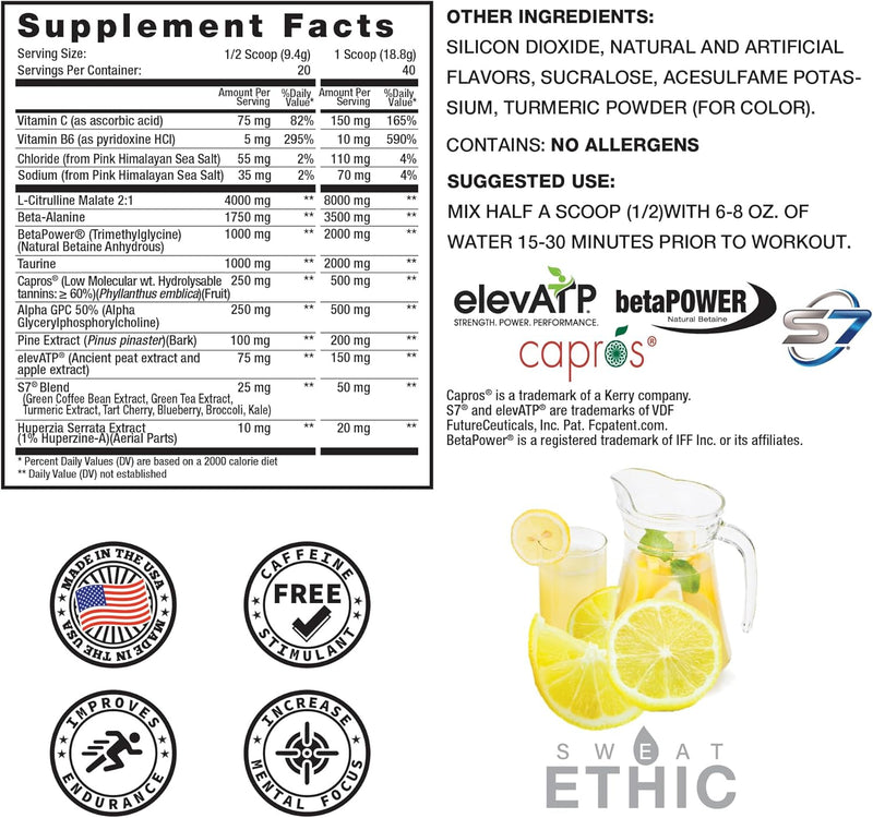 pump-pre-workout-powder-caffeine-free-pre-workout-with-citrulline-malate-betapower-beta-alanine-capros-indian-gooseberry-and-alpha-gpc-easy-to-mix-lemonade-flavor-42-servings-2