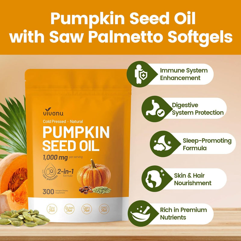 pumpkin-seed-oil-with-saw-palmetto-capsules-cold-pressed-pure-virgin-oil-essential-fatty-acids-phytosterols-300-softgelssupports-hair-urinary-bladder-prostate-health-non-gmo-2