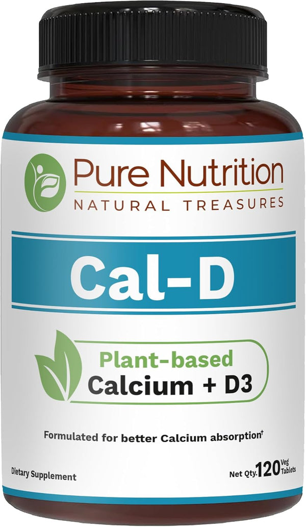 pure-nutrition-cal-d---plant-based-calcium-with-vit-d3-k2-magnesium-120-tabs-500mg-vegan-calcium-per-serving-algae-calcium-supplement-for-bone-health-1