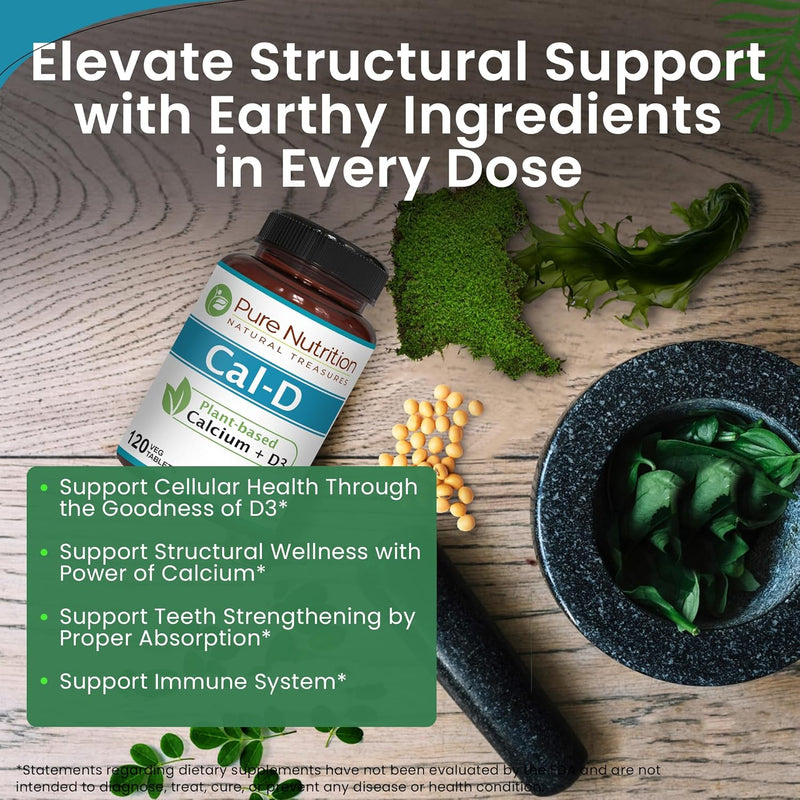 pure-nutrition-cal-d---plant-based-calcium-with-vit-d3-k2-magnesium-120-tabs-500mg-vegan-calcium-per-serving-algae-calcium-supplement-for-bone-health-5