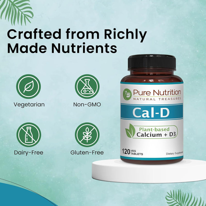 pure-nutrition-cal-d---plant-based-calcium-with-vit-d3-k2-magnesium-120-tabs-500mg-vegan-calcium-per-serving-algae-calcium-supplement-for-bone-health-6
