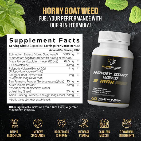 pureflow-9-in-1-horny-goat-weed-max-fully-dosed-mens-performance-supplement-pills-for-men-fast-acting-blood-flow-9-ultra-ingredients-for-fast-resultsscience-backed---60-capsules-1